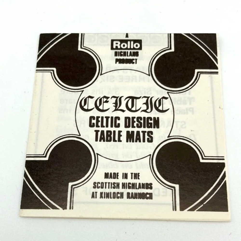 The 4 Men of Kells Celtic Table Mats
